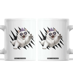 Funny Princess Cat With Featuring Scratch Effect Printed Coffee Mug This Is An Outrage