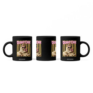 Funny Princess Cat Eating Donut Coffee Mug Sci-Fi Book Lover Gift
