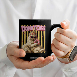 Funny Princess Cat Eating Donut Coffee Mug Sci-Fi Book Lover Gift