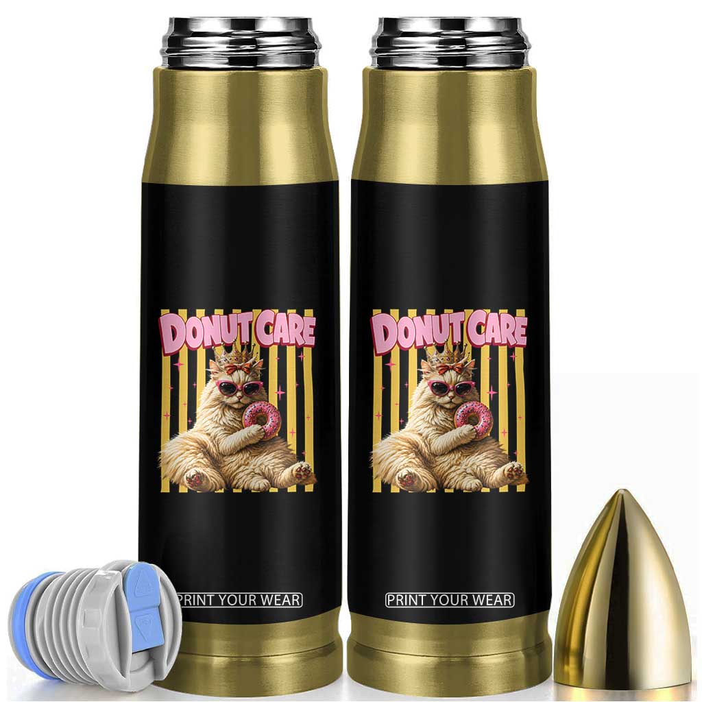 Funny Princess Cat Eating Donut Bullet Tumbler Sci-Fi Book Lover Gift TS12 Black Print Your Wear