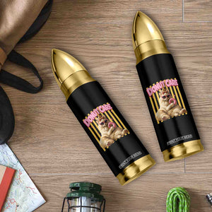 Funny Princess Cat Eating Donut Bullet Tumbler Sci-Fi Book Lover Gift