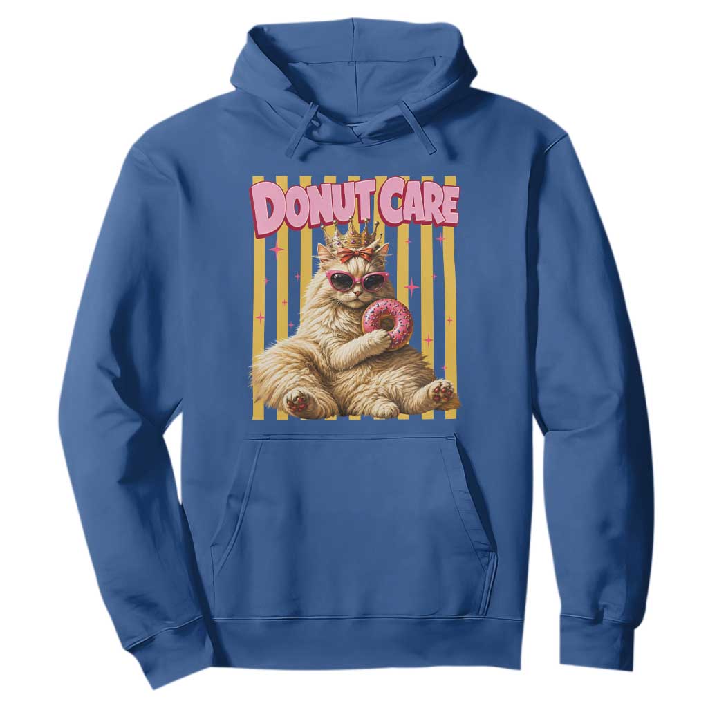Funny Princess Cat Eating Donut Hoodie Sci-Fi Book Lover Gift