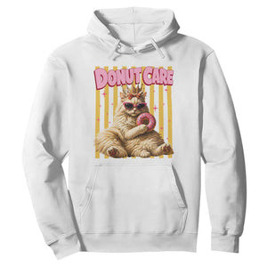 Funny Princess Cat Eating Donut Hoodie Sci-Fi Book Lover Gift