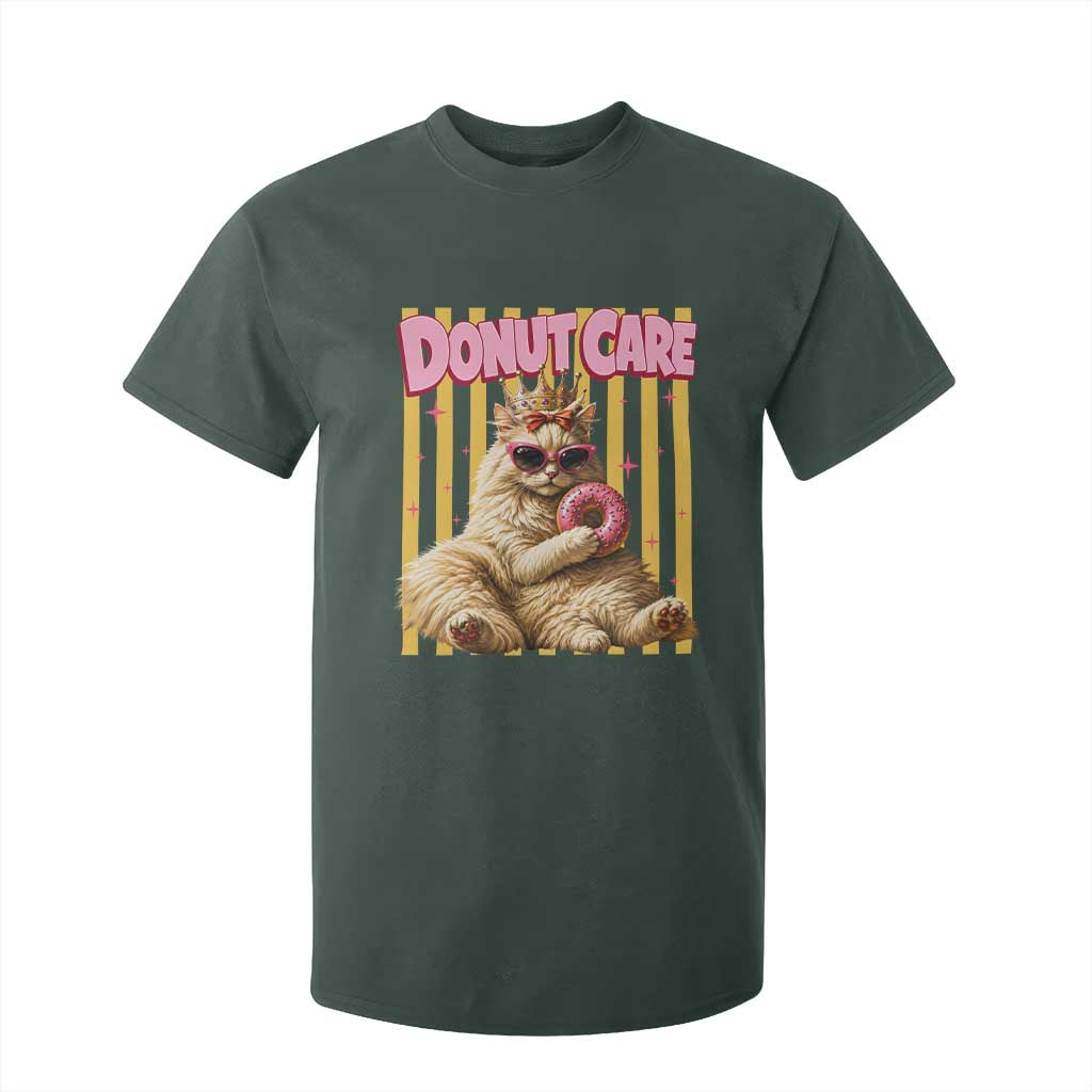 Funny Princess Cat Eating Donut T Shirt For Kid Sci-Fi Book Lover Gift