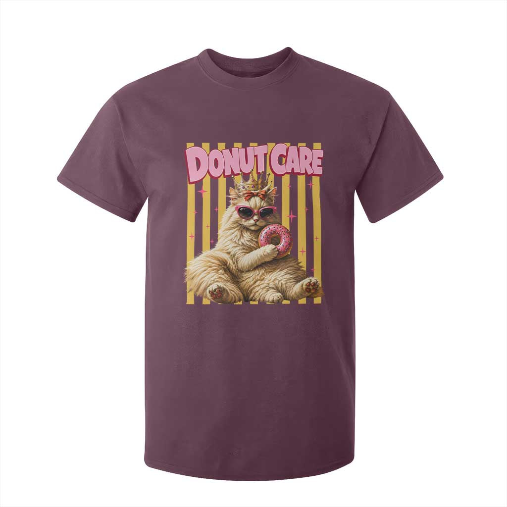 Funny Princess Cat Eating Donut T Shirt For Kid Sci-Fi Book Lover Gift