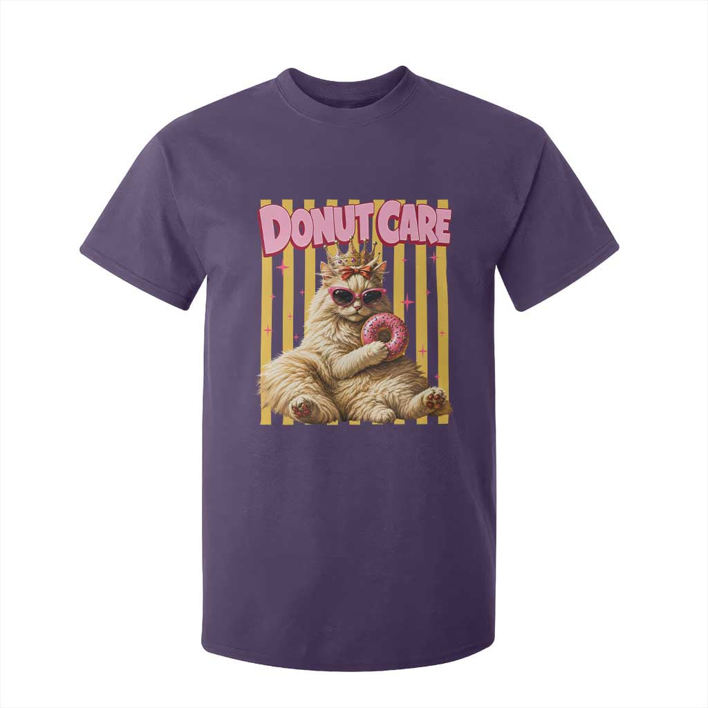 Funny Princess Cat Eating Donut T Shirt For Kid Sci-Fi Book Lover Gift