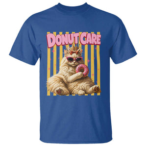 Funny Princess Cat Eating Donut T Shirt Sci-Fi Book Lover Gift