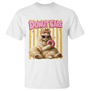 Funny Princess Cat Eating Donut T Shirt Sci-Fi Book Lover Gift