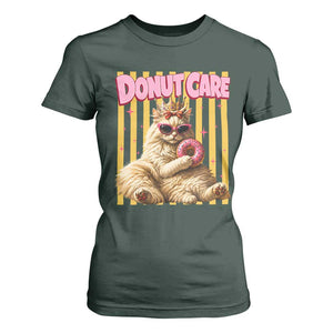 Funny Princess Cat Eating Donut T Shirt For Women Sci-Fi Book Lover Gift