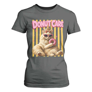 Funny Princess Cat Eating Donut T Shirt For Women Sci-Fi Book Lover Gift