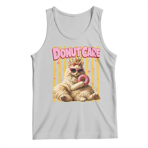 Funny Princess Cat Eating Donut Tank Top Sci-Fi Book Lover Gift