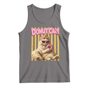 Funny Princess Cat Eating Donut Tank Top Sci-Fi Book Lover Gift