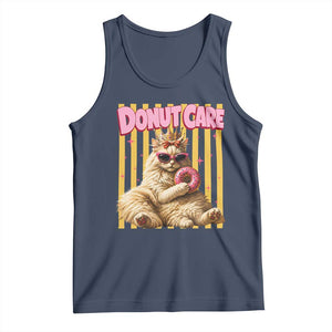 Funny Princess Cat Eating Donut Tank Top Sci-Fi Book Lover Gift