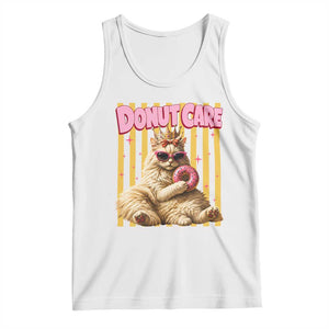 Funny Princess Cat Eating Donut Tank Top Sci-Fi Book Lover Gift