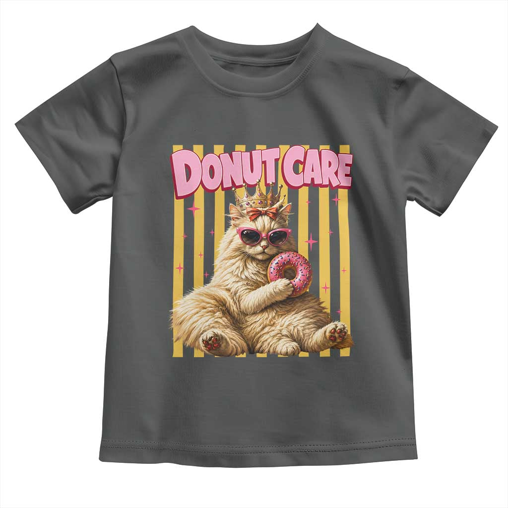 Funny Princess Cat Eating Donut Toddler T Shirt Sci-Fi Book Lover Gift