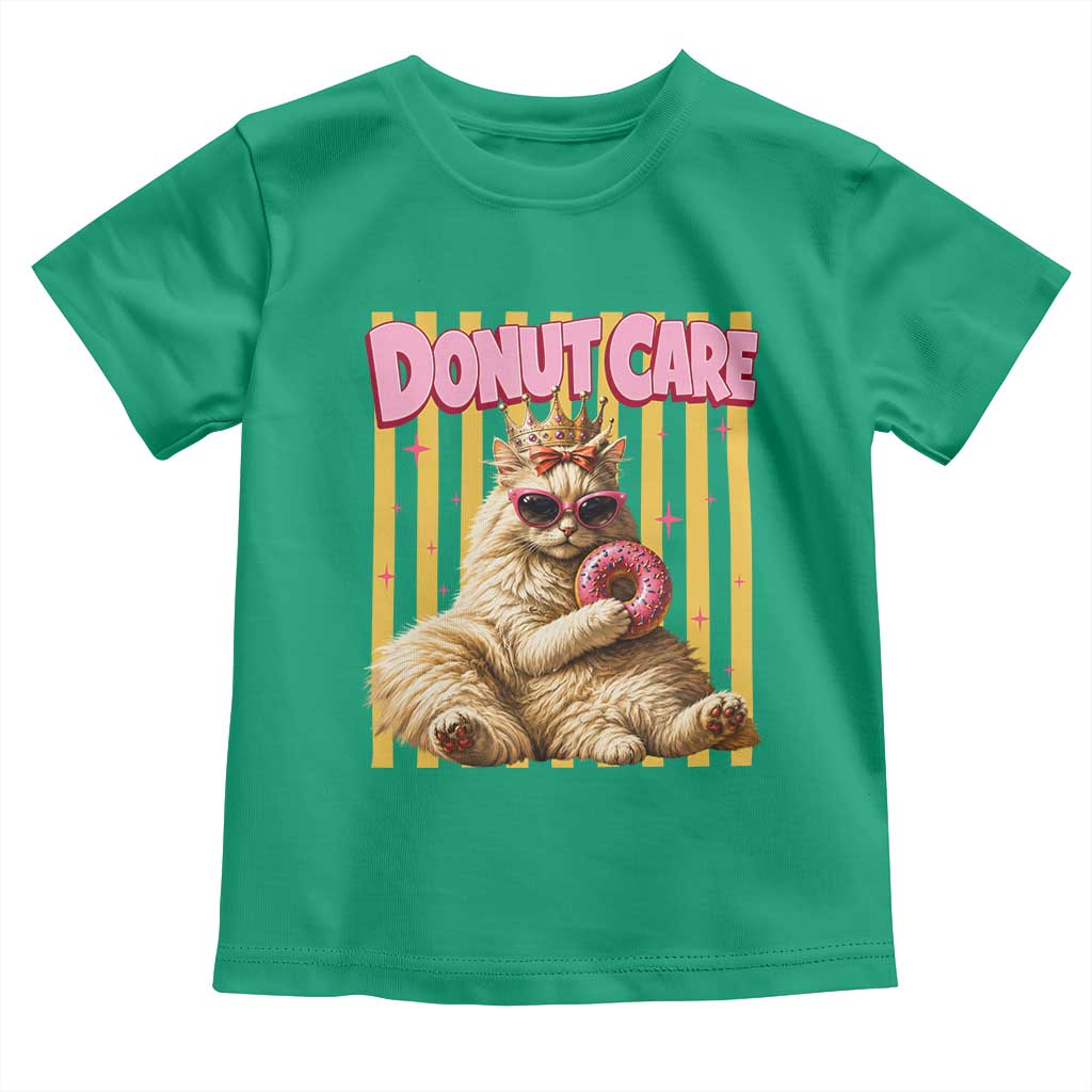Funny Princess Cat Eating Donut Toddler T Shirt Sci-Fi Book Lover Gift
