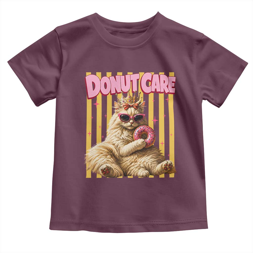 Funny Princess Cat Eating Donut Toddler T Shirt Sci-Fi Book Lover Gift