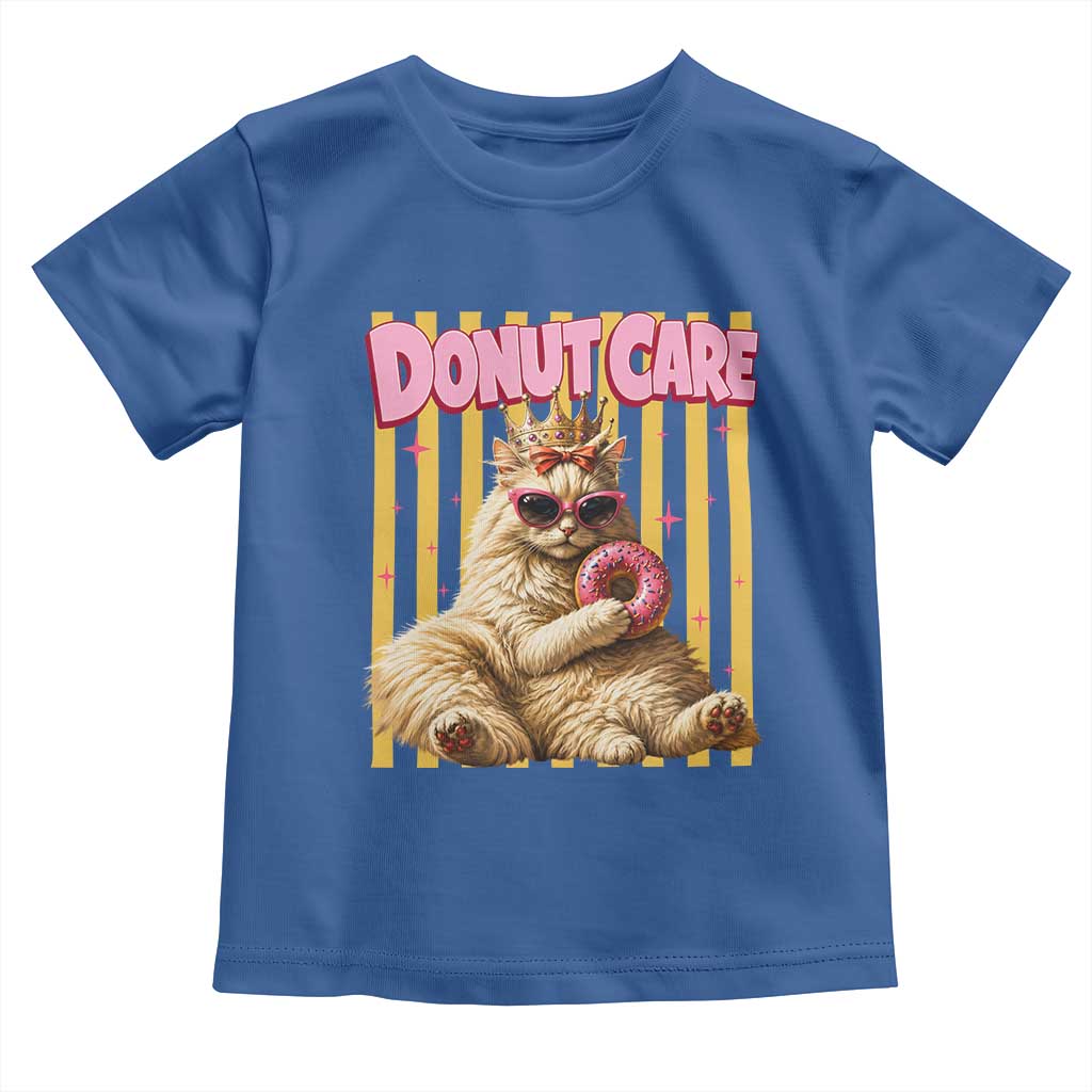 Funny Princess Cat Eating Donut Toddler T Shirt Sci-Fi Book Lover Gift