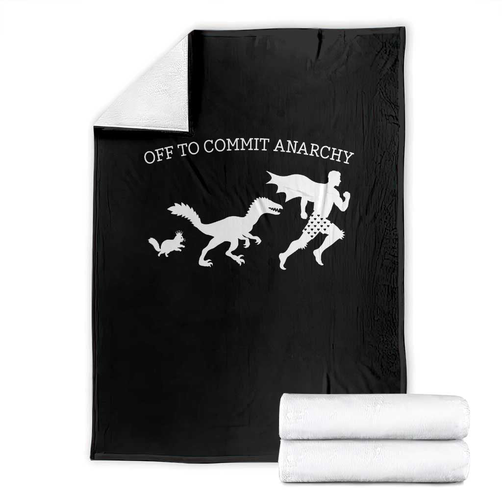 Funny Princess Cat Sci Fi Gift Throw Blanket Off To Commit Anarchy