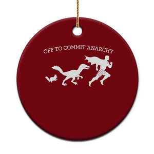 Funny Princess Cat Sci Fi Gift Ceramic Ornament Off To Commit Anarchy