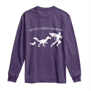 Funny Princess Cat Sci Fi Gift Long Sleeve Shirt Off To Commit Anarchy