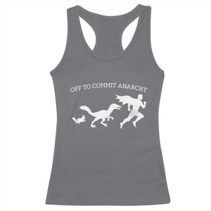 Funny Princess Cat Sci Fi Gift Racerback Tank Top Off To Commit Anarchy