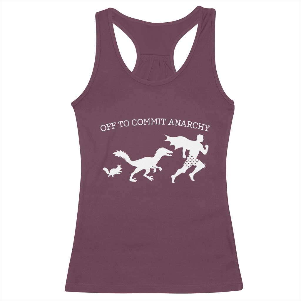 Funny Princess Cat Sci Fi Gift Racerback Tank Top Off To Commit Anarchy