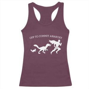 Funny Princess Cat Sci Fi Gift Racerback Tank Top Off To Commit Anarchy