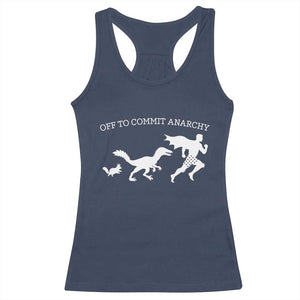 Funny Princess Cat Sci Fi Gift Racerback Tank Top Off To Commit Anarchy