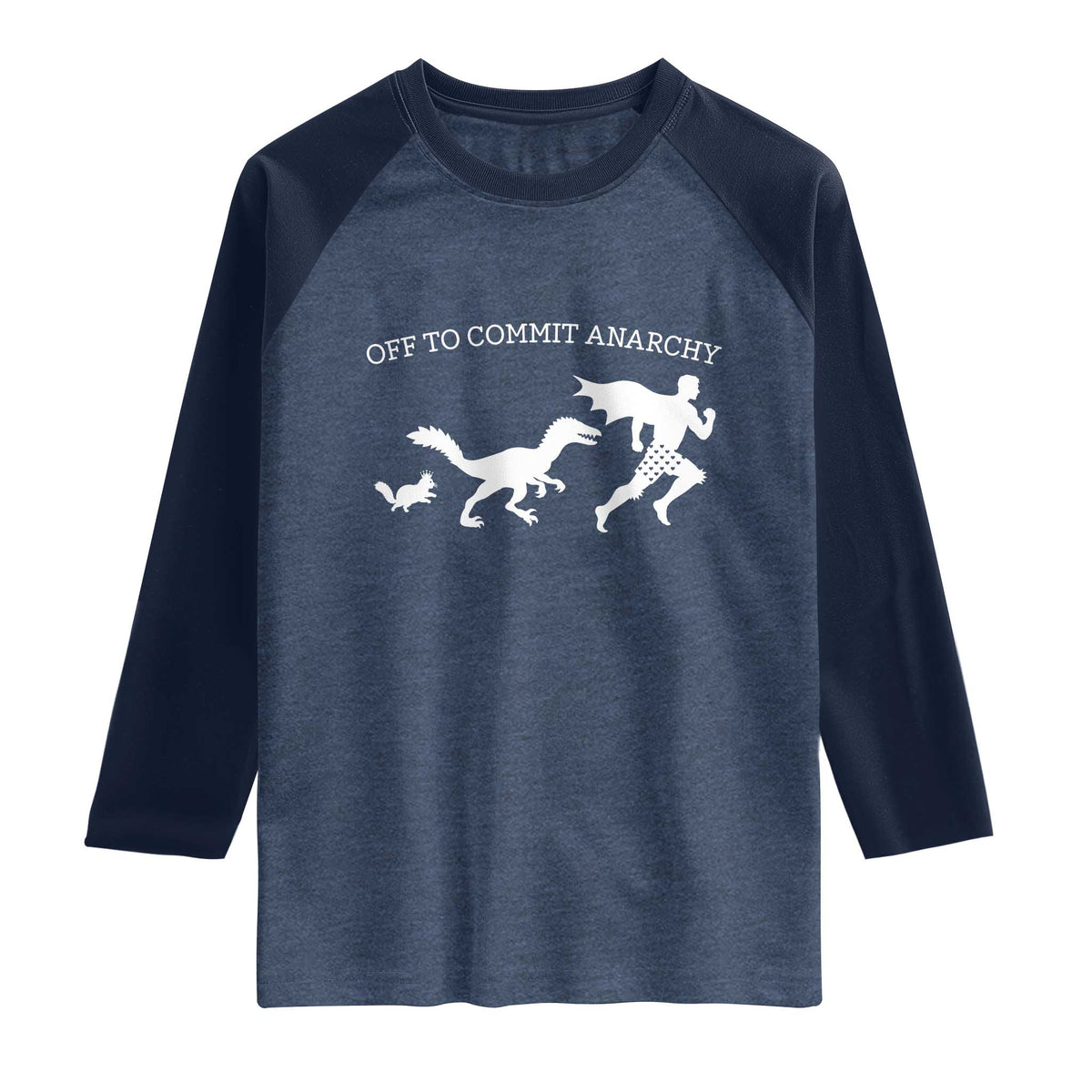 Funny Princess Cat Sci Fi Gift Raglan Shirt Off To Commit Anarchy