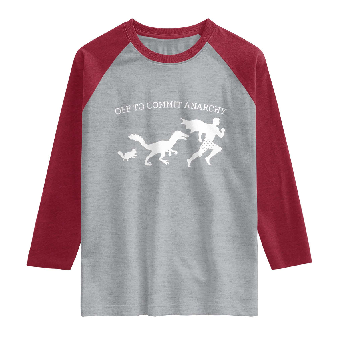 Funny Princess Cat Sci Fi Gift Raglan Shirt Off To Commit Anarchy