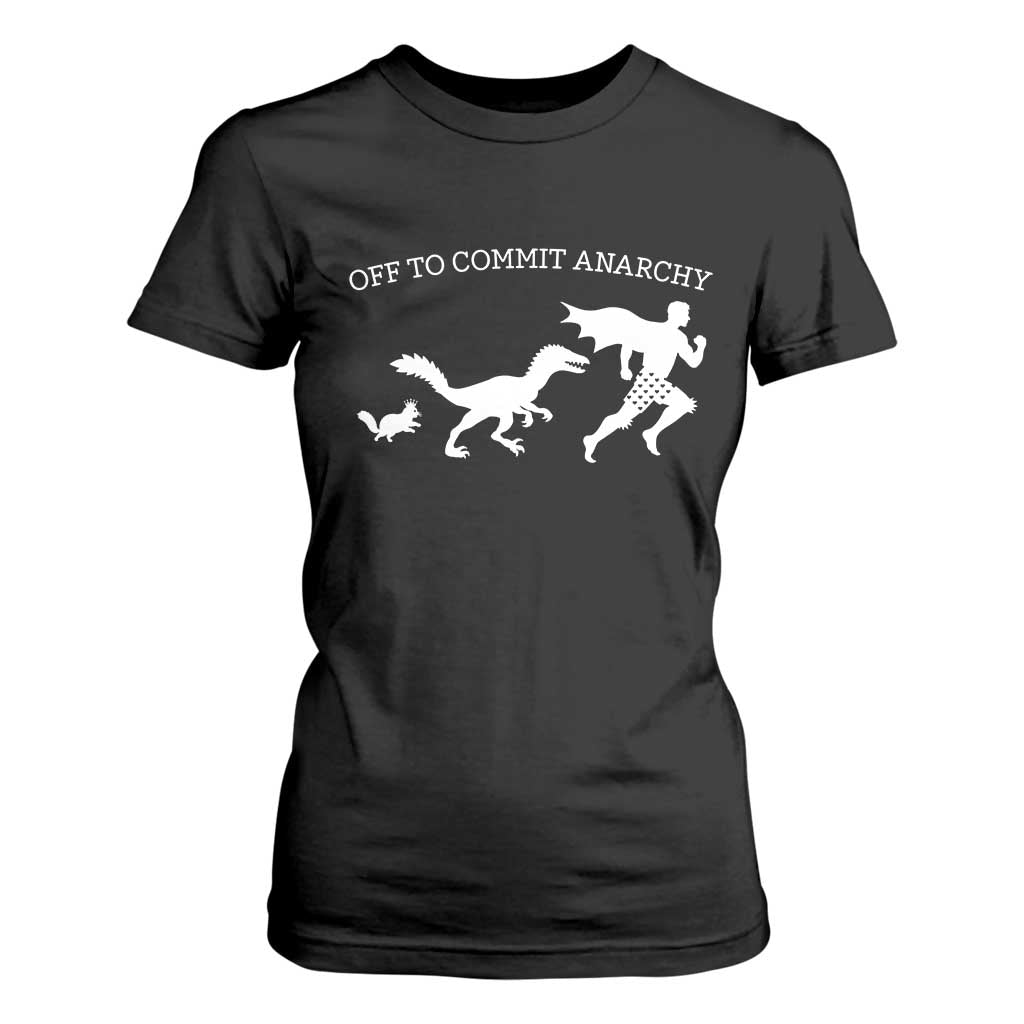 Funny Princess Cat Sci Fi Gift T Shirt For Women Off To Commit Anarchy