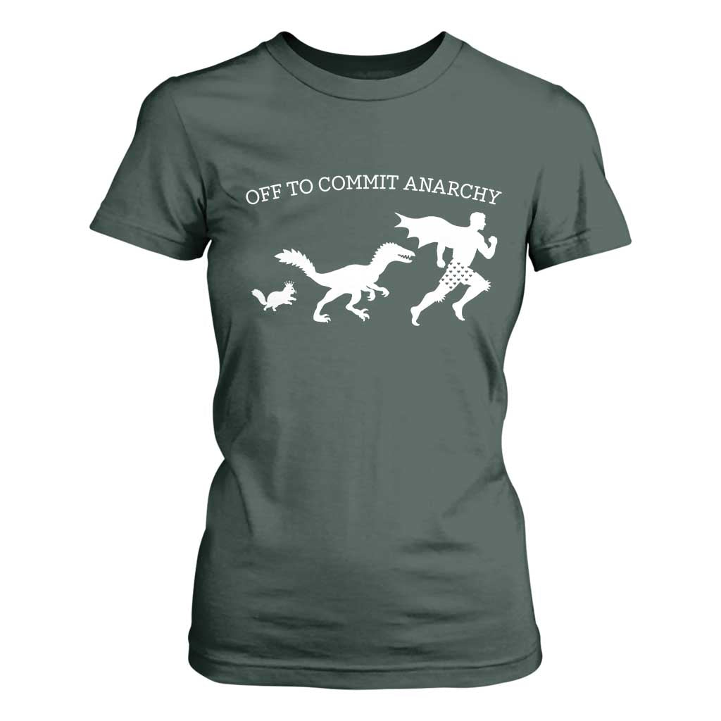 Funny Princess Cat Sci Fi Gift T Shirt For Women Off To Commit Anarchy