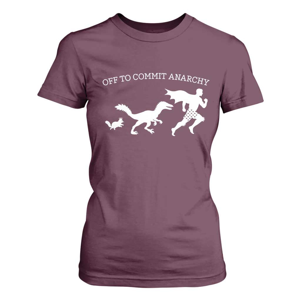 Funny Princess Cat Sci Fi Gift T Shirt For Women Off To Commit Anarchy