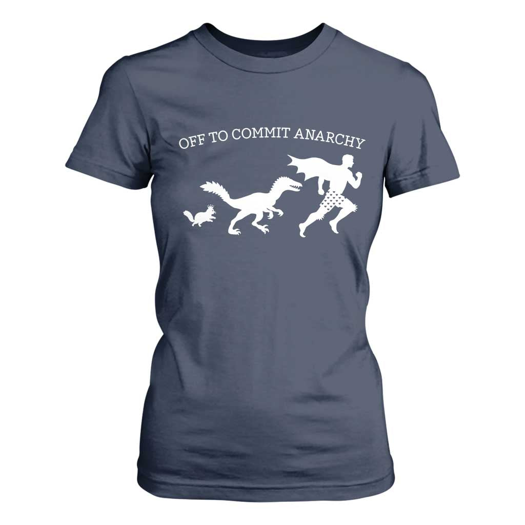 Funny Princess Cat Sci Fi Gift T Shirt For Women Off To Commit Anarchy
