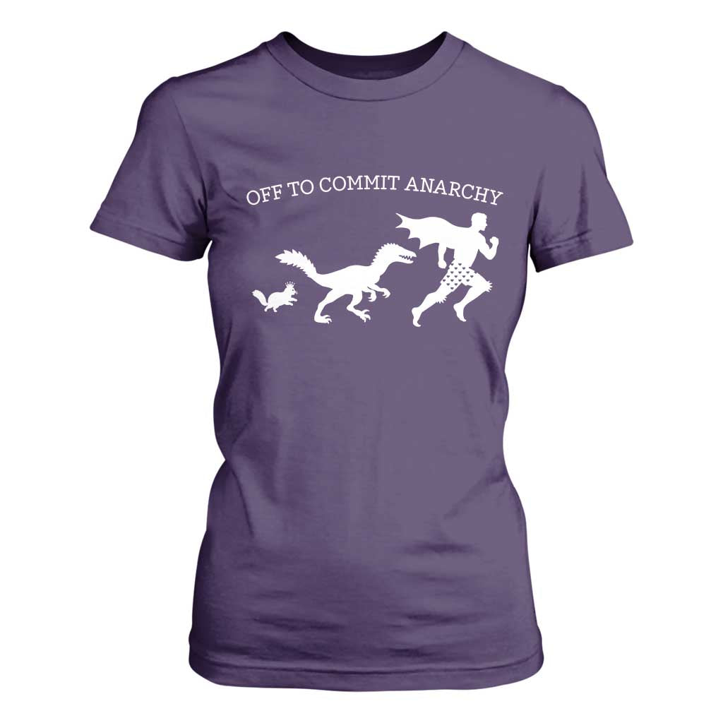 Funny Princess Cat Sci Fi Gift T Shirt For Women Off To Commit Anarchy