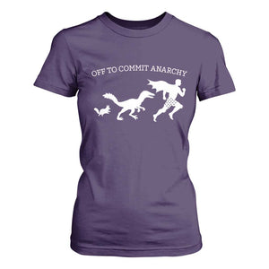 Funny Princess Cat Sci Fi Gift T Shirt For Women Off To Commit Anarchy