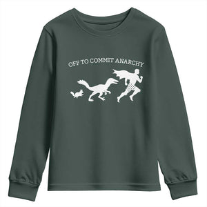Funny Princess Cat Sci Fi Gift Youth Sweatshirt Off To Commit Anarchy