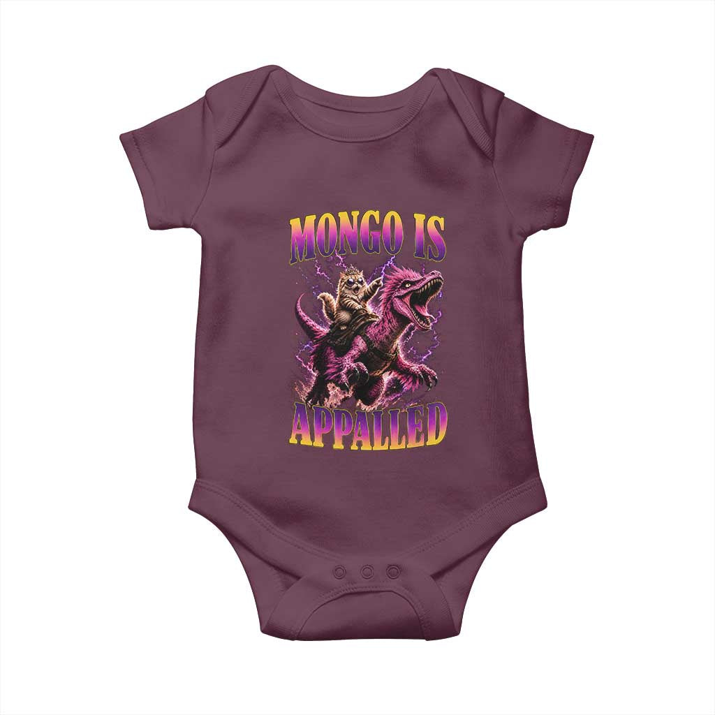 Fantasy Book Reader Geeky Cat Lover Baby Onesie Mongo Is Appalled
