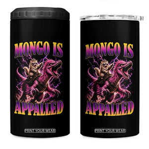 Fantasy Book Reader Geeky Cat Lover 4 in 1 Can Cooler Tumbler Mongo Is Appalled