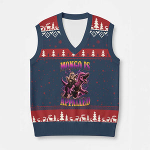 Fantasy Book Reader Geeky Cat Lover V-Neck Knit Sweater Vest Mongo Is Appalled
