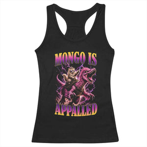 Fantasy Book Reader Geeky Cat Lover Racerback Tank Top Mongo Is Appalled