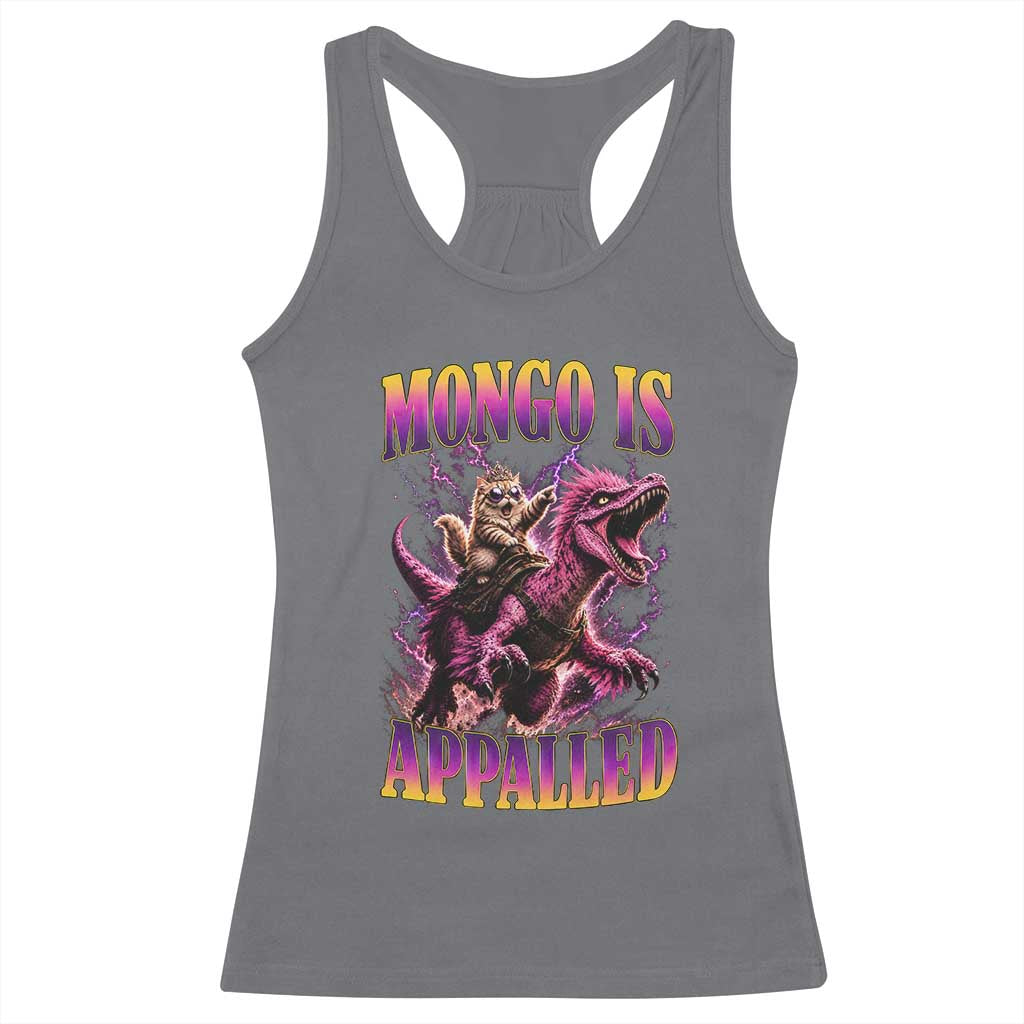 Fantasy Book Reader Geeky Cat Lover Racerback Tank Top Mongo Is Appalled