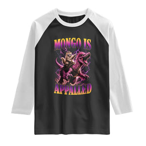 Fantasy Book Reader Geeky Cat Lover Raglan Shirt Mongo Is Appalled