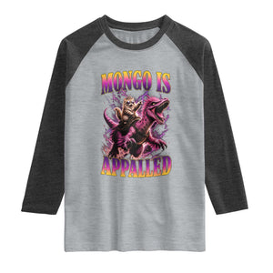 Fantasy Book Reader Geeky Cat Lover Raglan Shirt Mongo Is Appalled