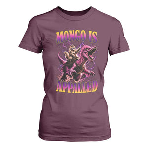 Fantasy Book Reader Geeky Cat Lover T Shirt For Women Mongo Is Appalled
