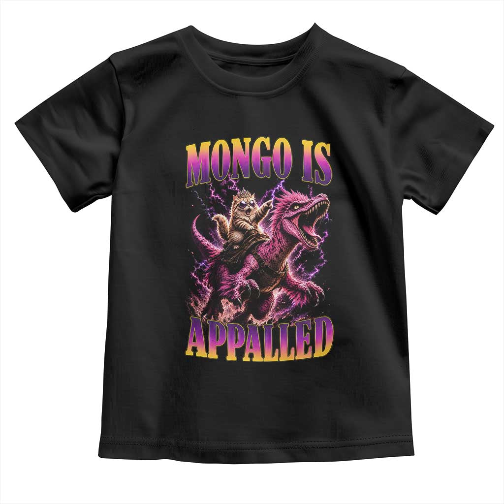Fantasy Book Reader Geeky Cat Lover Toddler T Shirt Mongo Is Appalled