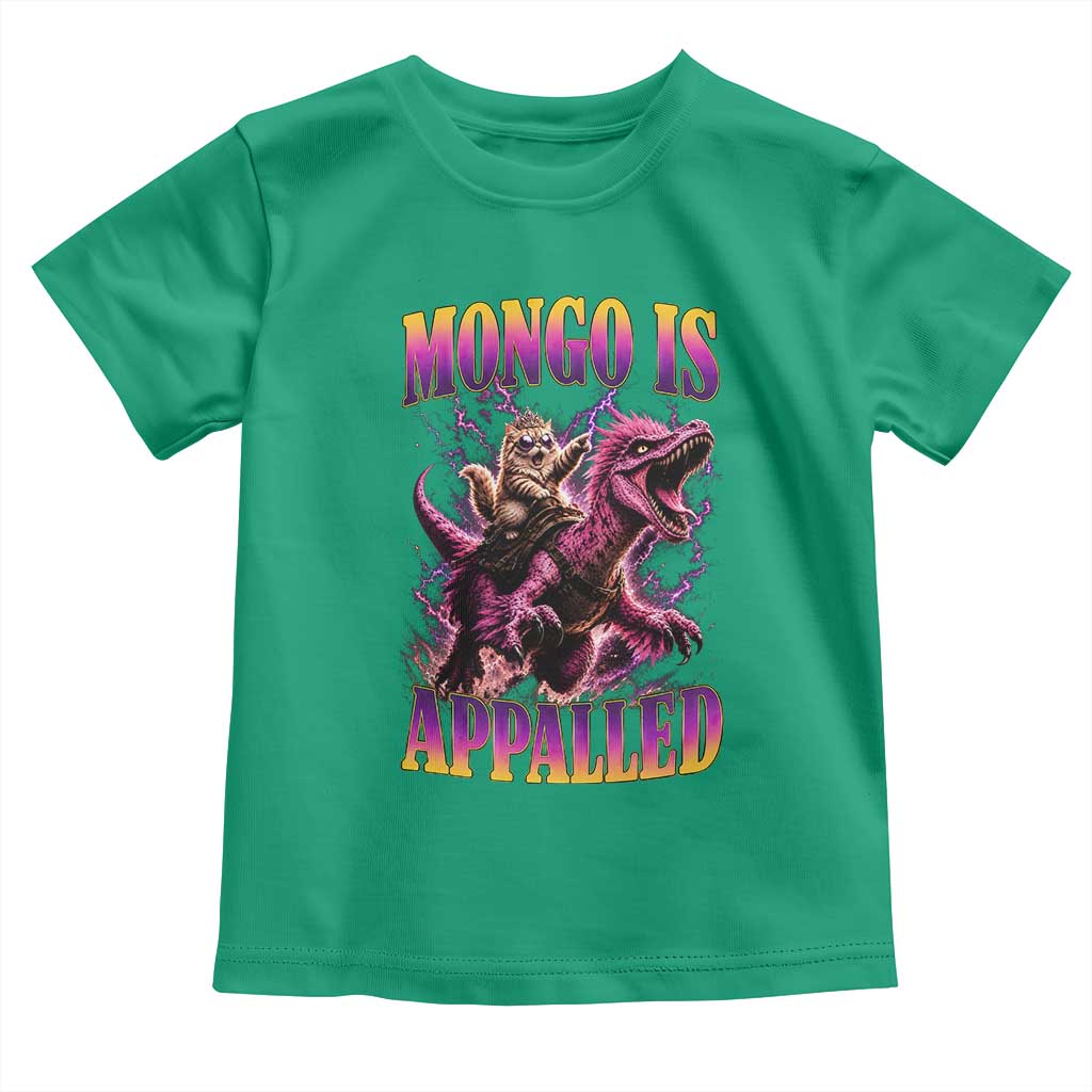 Fantasy Book Reader Geeky Cat Lover Toddler T Shirt Mongo Is Appalled
