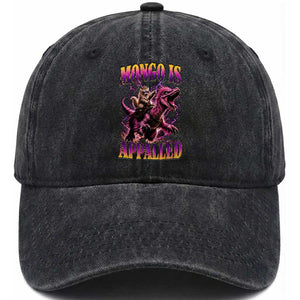 Fantasy Book Reader Geeky Cat Lover Washed Cotton Baseball Cap Mongo Is Appalled