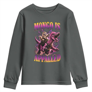 Fantasy Book Reader Geeky Cat Lover Youth Sweatshirt Mongo Is Appalled